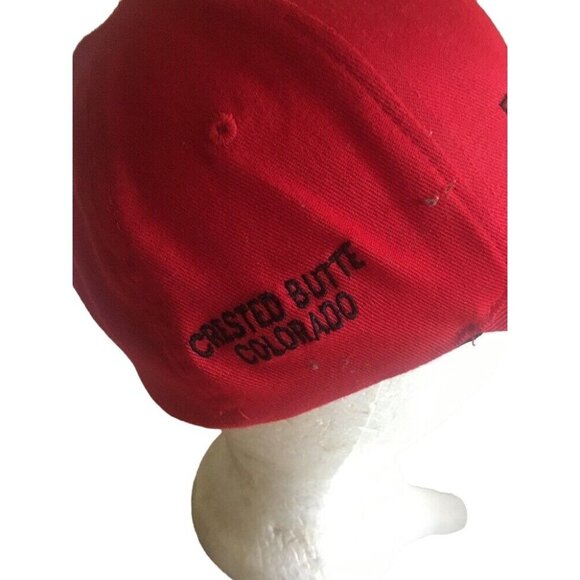 Crested Butte Colorado Eat Here Get Gas Cap Hat Embroidered Size S/M - Picture 5 of 8